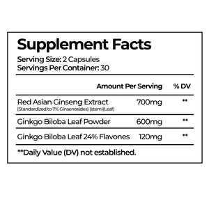 Ginkgo Biloba + Ginseng