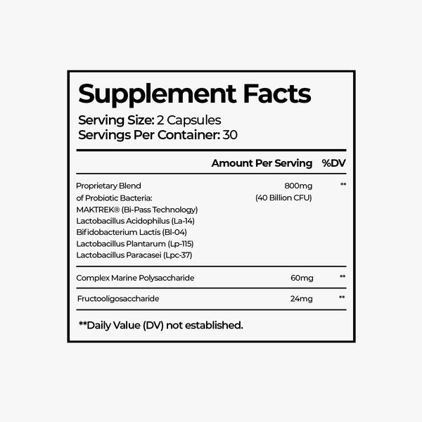 Probiotic 40 Billion with Prebiotics